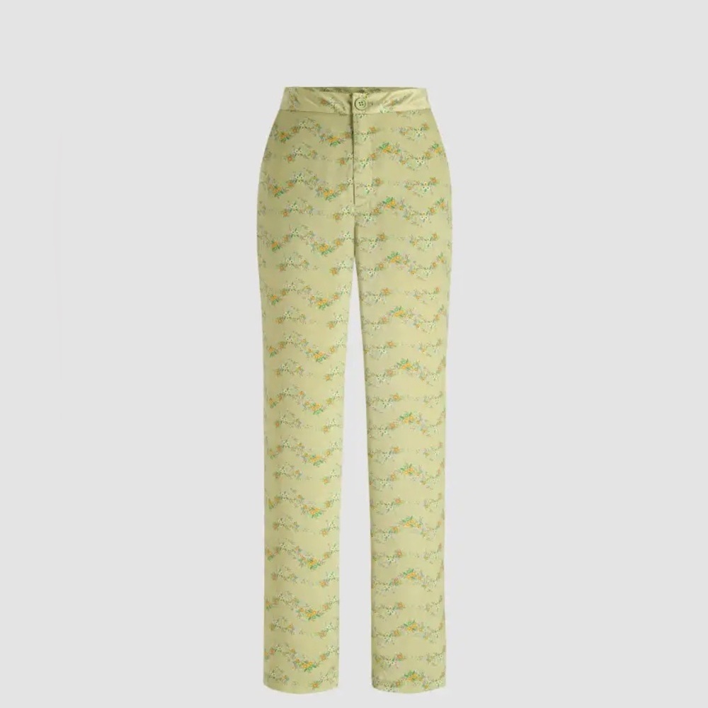 Cider Floral All Over Print Trousers Small